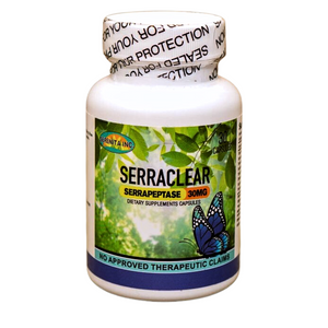 Serraclear - Serrapeptase Food Supplement ( Serenita ) Inc 30mg