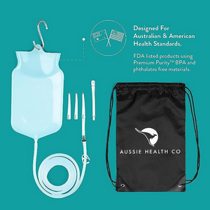 Enema Silicone Bag Kit 2 Quart Capacity - Aussie Health Co