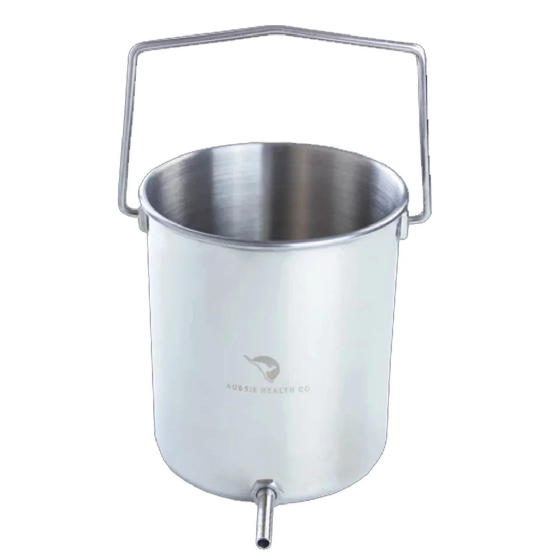 Enema Non-Toxic Stainless Steel Bucket Kit  - Aussie Health Co