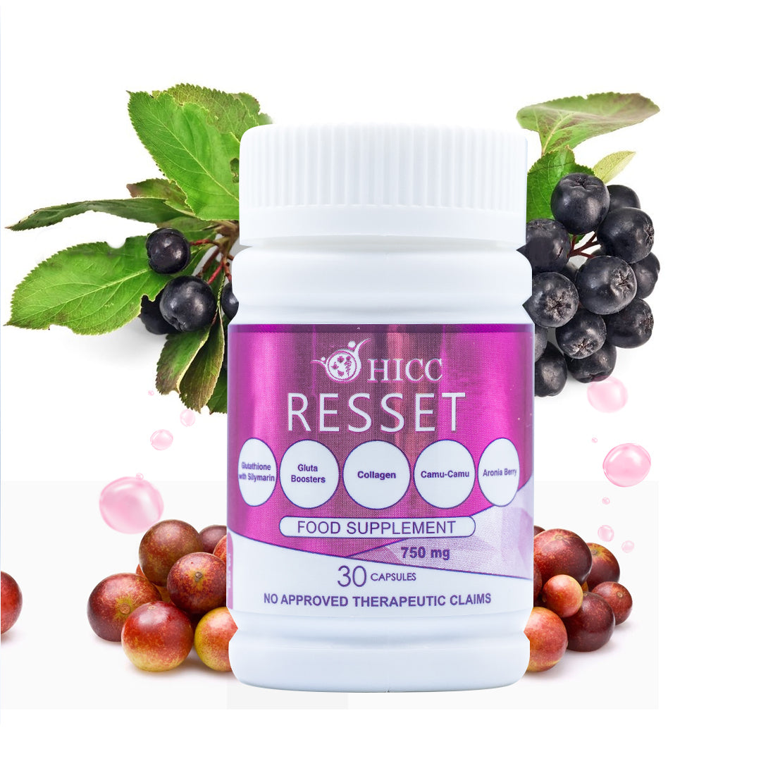 RESSET GLUTATHIONE WITH SILYMARINE 750MG 30 CAPSULES